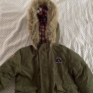 Kids green winter jacket